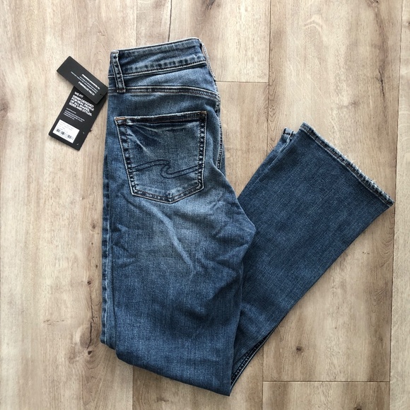 Silver Jeans, Avery, Slim, Bootcut, Curvy Fit, High Rise, Indigo Size 27/31, NEW - Picture 3 of 16